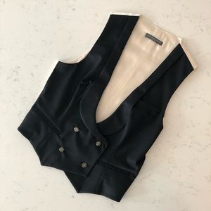 ALEXANDER McQUEEN Designer Wool Vest Waistcoat Made in Italy IT38 (XS)